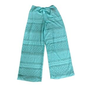 Kenneth Cole- Aqua Lace Wide-Leg Swim Cover Up Pants-  size 10. NWT